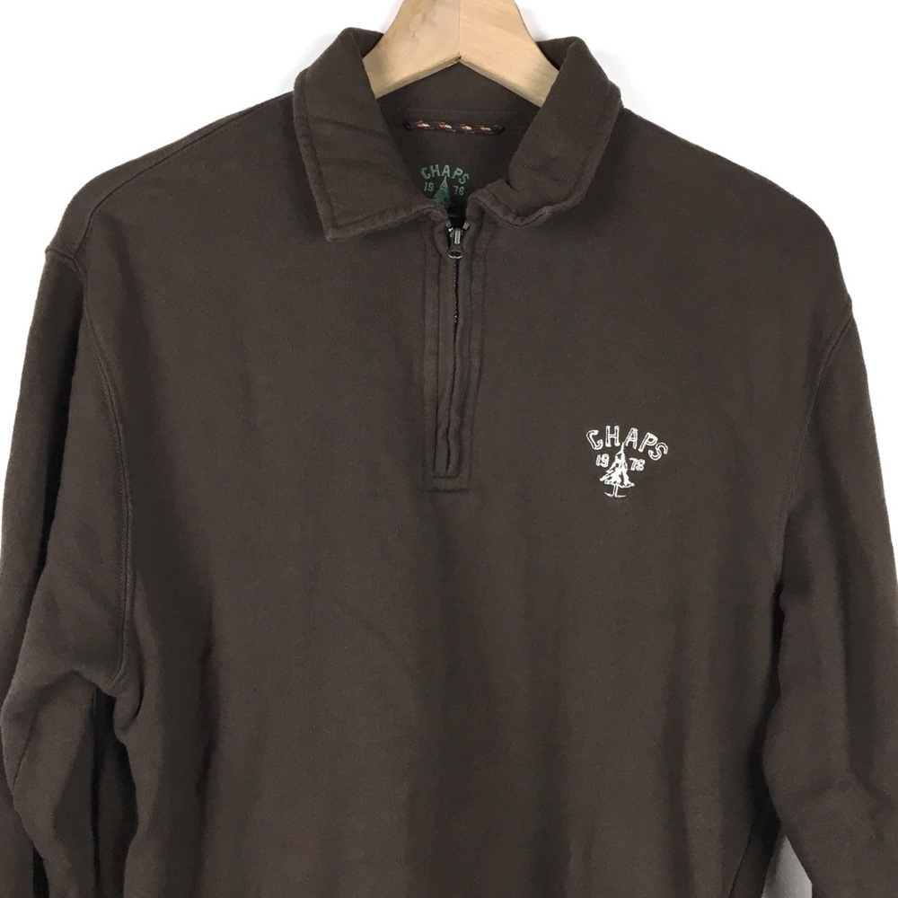 Chaps Size Medium Pullover Long Sleeve Quarter Zi… - image 2